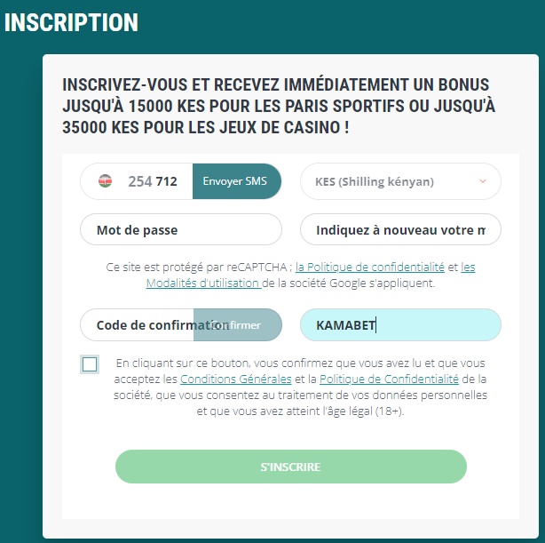 L'inscription en 3 étapes